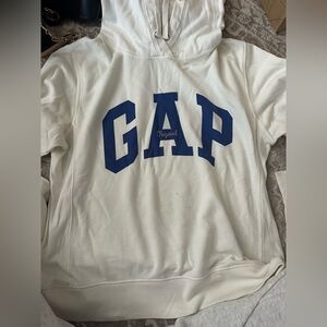 GAP White and Blue Women's Hoodie